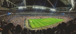 audience enjoying soccer in stadium